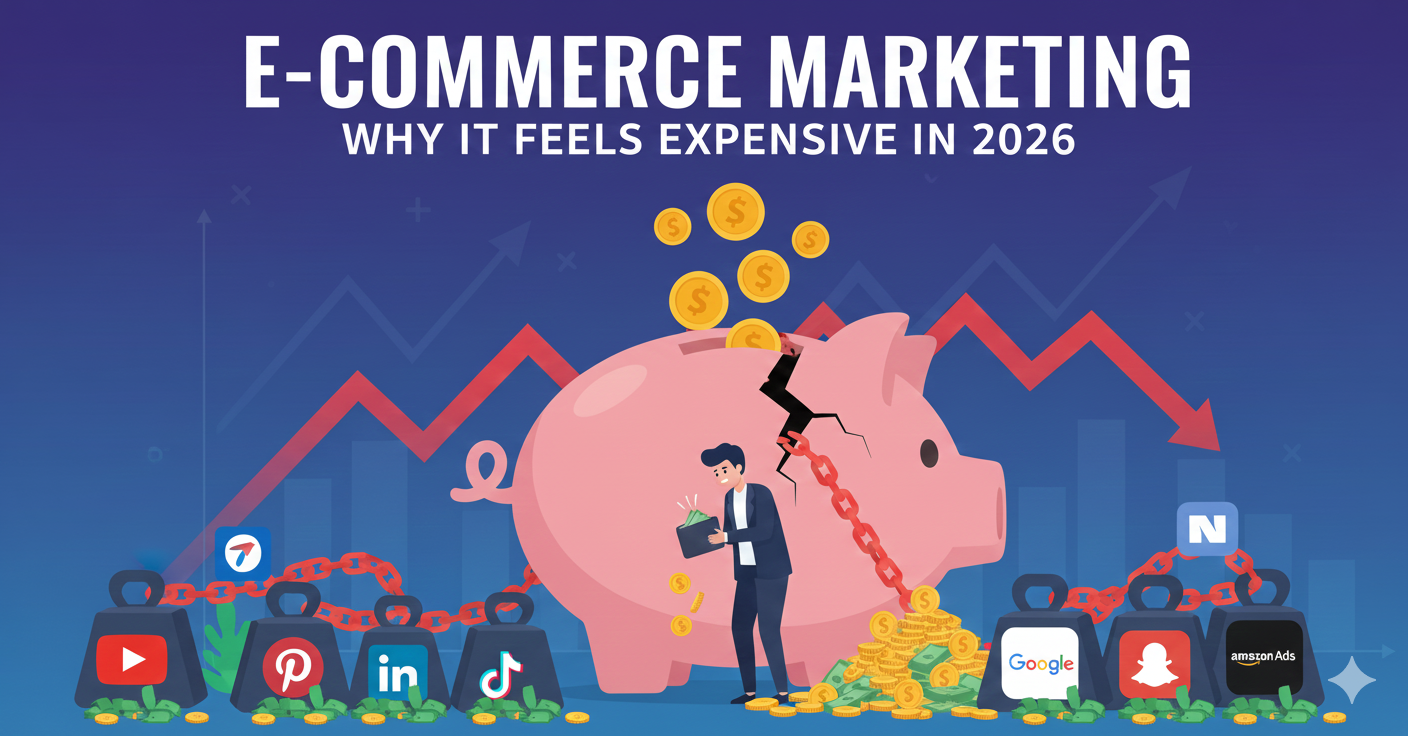 Why ecommerce marketing feels so expensive these days infographic